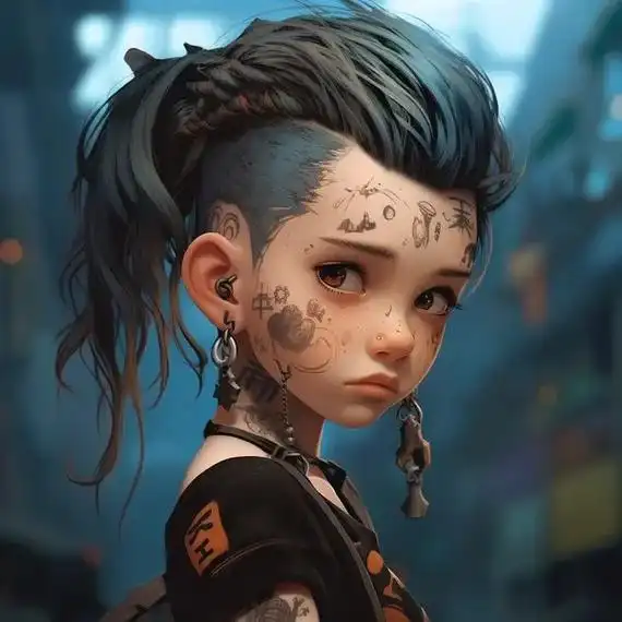 头像|纹身女孩.纹身女孩头像 #女生头像 #欢迎取图 #二次 - 抖音