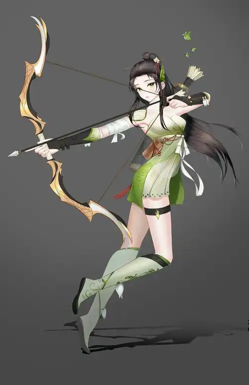古风二次元弓箭手女