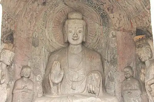 河南洛阳龙门石窟佛像