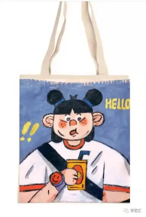 手绘帆布包 | 创意来袭!将绘画融入生活,流行提在手上_图案