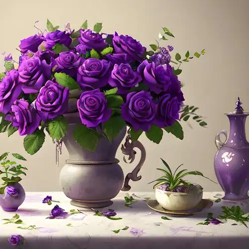 紫色的玫瑰花头像