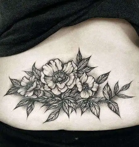 甲虫纹身图案tag标签:侧腰线条腰花线条侧腰花卉鸟纹身图案tag标签:侧