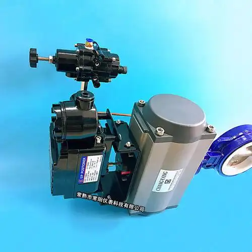 单作用阀门定位器配气动蝶阀价格优惠,常熟常阳,定位器配气动蝶阀