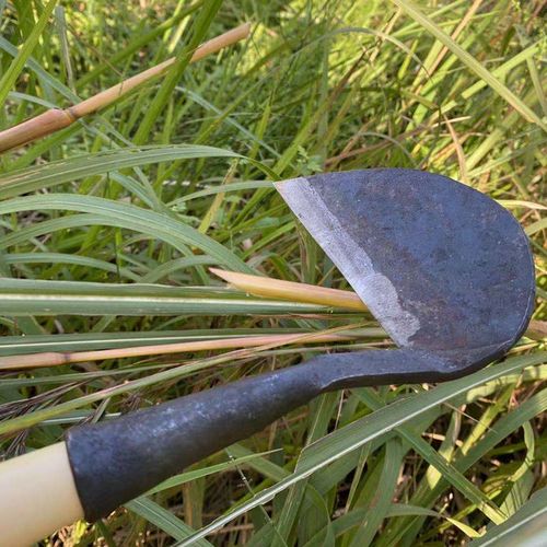 农具大全老式镰刀锰钢铁匠锻打土镰刀割草刀开路刀修枝弯刀农用除草刀