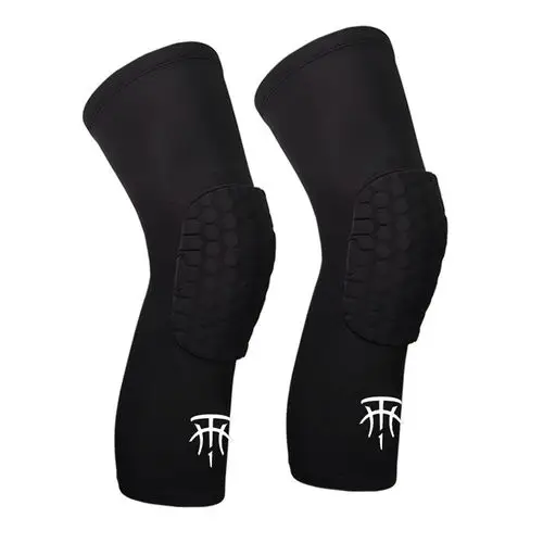 韦德篮球护膝蜂窝防撞长款篮球装备运动护具全套男女专业护膝护腿_9折