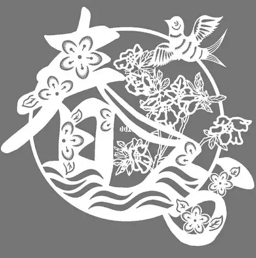 刻纸模板在第二张,打印出来刻就行,就是费手费刀片#刻纸  #24节气