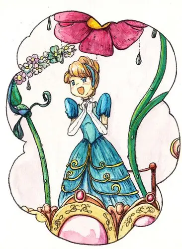 水彩#插画#灰姑娘#迪士尼#手绘#日常#练习