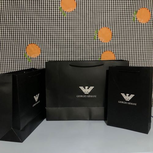 现货纸袋阿玛尼礼品袋手提袋衣服包包鞋子购物袋香水礼品袋