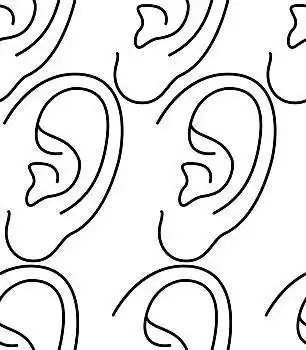 耳朵,图案,人,耳