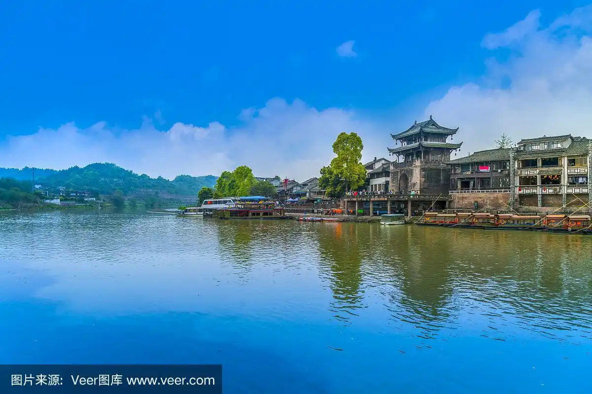 四川古镇黄龙溪码头