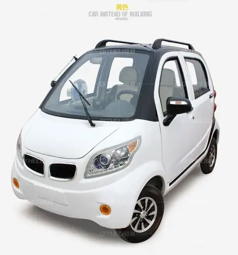 电动四轮小轿车老人老年代步车成人电动汽车 油电两用新能源汽车