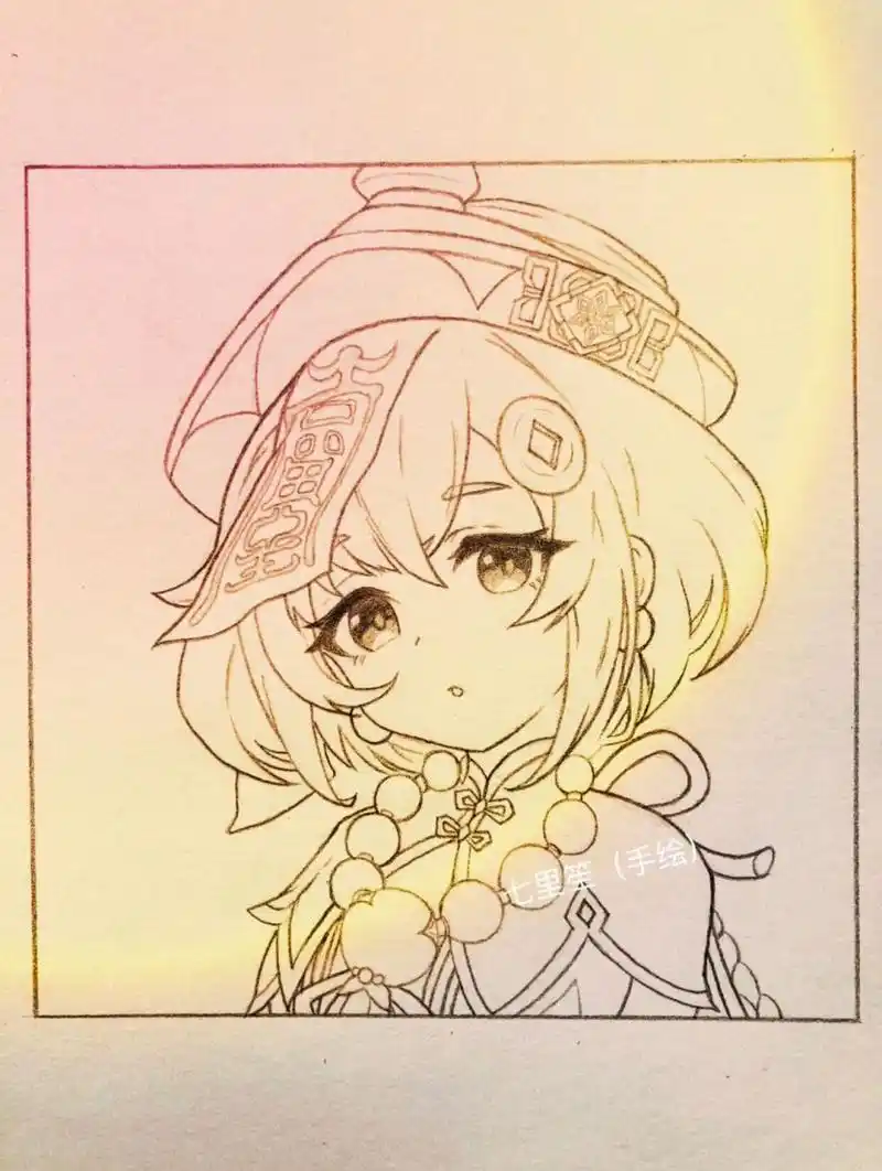 【原神】七七(手绘过程) 努力更新的一天!