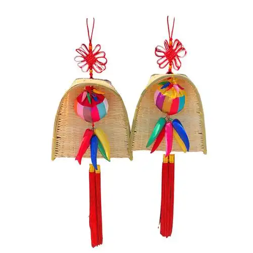 朝鲜族传统簸箕彩色福辣椒挂件工艺品韩国式料理烤肉店墙饰装饰品