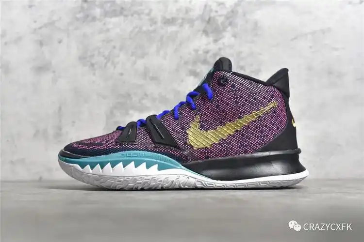 耐克欧文nikekyrie7epcnychinesenewyear新年限定黑红紫金篮球鞋开箱