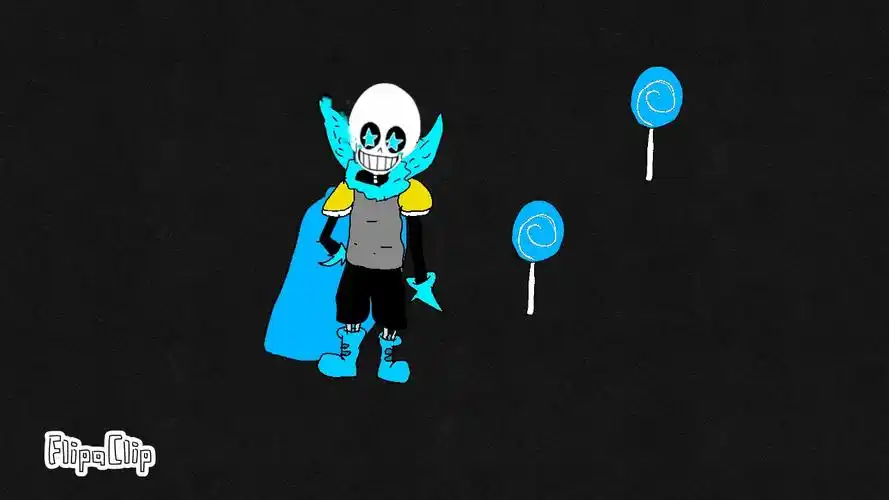 蓝莓吃糖,和原版sans(蓝莓粉丝不要打我!