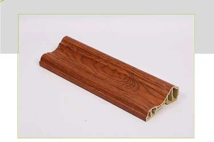 临沂生态木 木塑踢脚线塑料pvc地脚线定制踢脚板 边框装饰线条