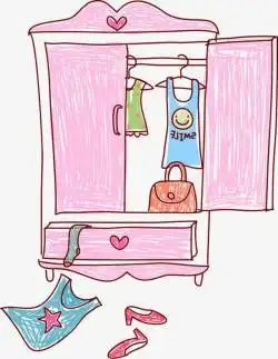 衣服柜子png水彩衣柜高清图片