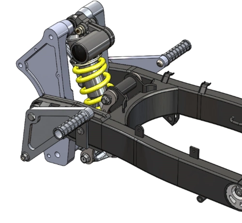 摩托车后悬架连杆数模图纸