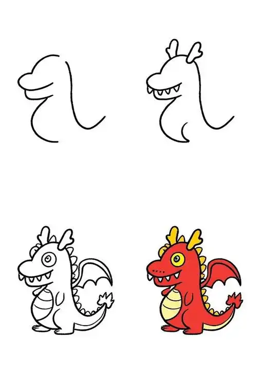 🐉龙简笔画大揭秘🎨