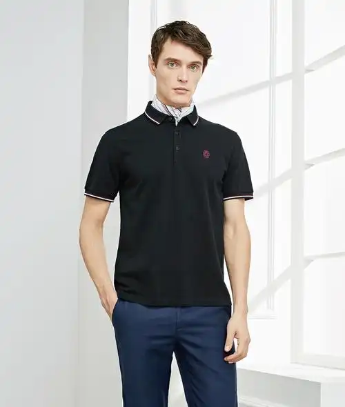 雅戈尔男士短袖t恤春夏新款翻领商务休闲经典polo衫