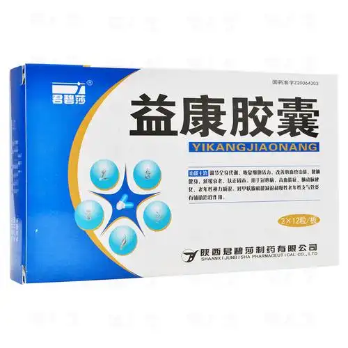 君碧莎益康胶囊04g24粒盒用于冠心病高血脂症脑动脉硬化老年性视力