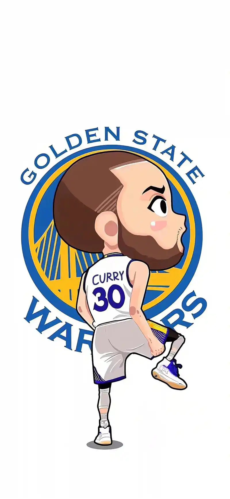 球星卡通壁纸 库里的太可爱了吧.#篮球壁纸 #抖音图文来了 - 抖音