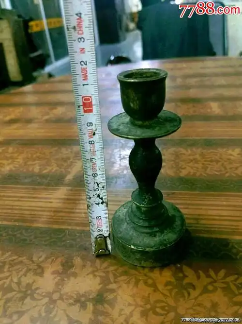 厚重老烛台(包快递)_铜杂件_作品图片_收藏价格_7788纸艺