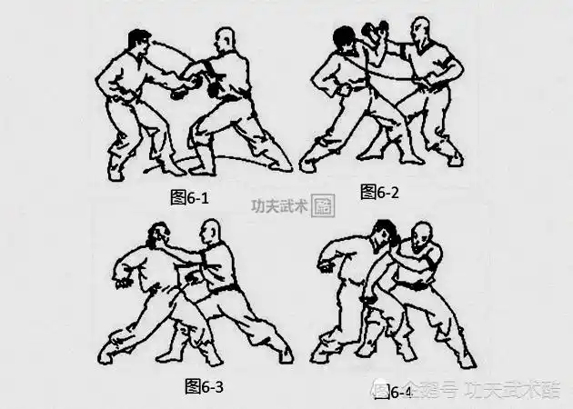 八极拳散手经典格斗招式寸截寸拿硬打硬开凶狠无比