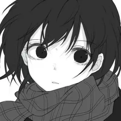 冷酷伤感的日系黑白动漫头像男女情侣闺蜜用的动漫黑白头像图集