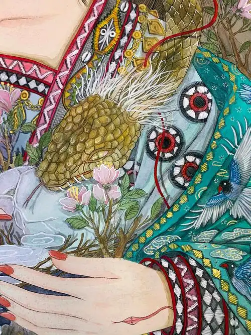 高山族—百步蛇图腾|插画|商业插画|怡桦籽 - 原创作品 - 站酷 (zcool