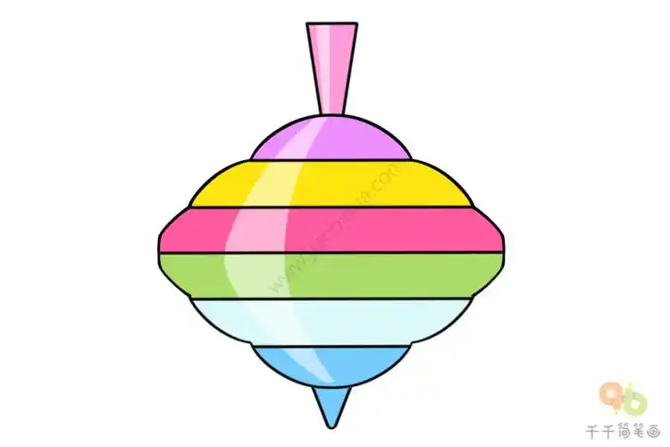 玩具陀螺简笔画