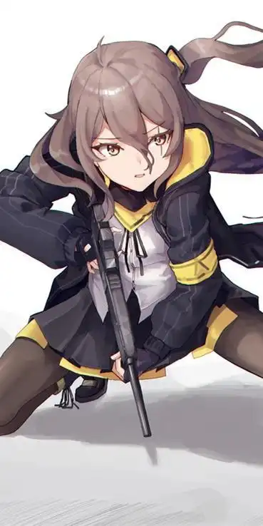 《少女前线》ump45,动漫全面屏壁纸