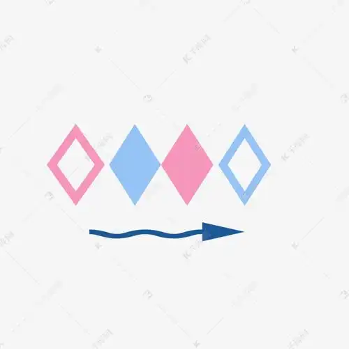 ppt箭头菱形分析装饰素材图片免费下载-千库网