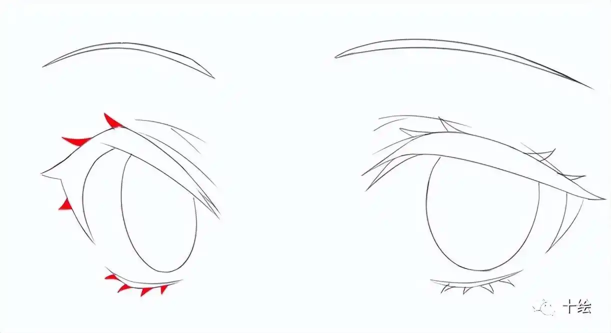动漫眼睛绘画教程