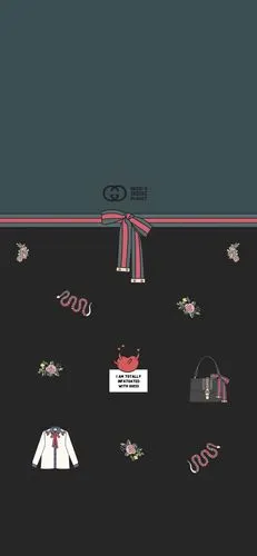 gucci 手机壁纸 大牌 蝴蝶结 iphonex