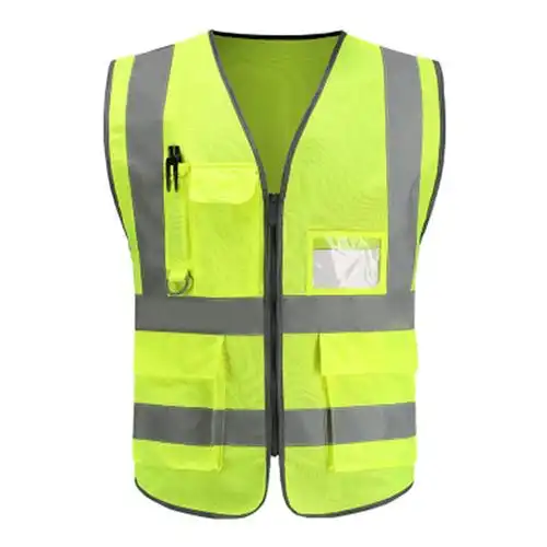 反光衣背心户外警示反光马甲安全背心多口袋马甲视频