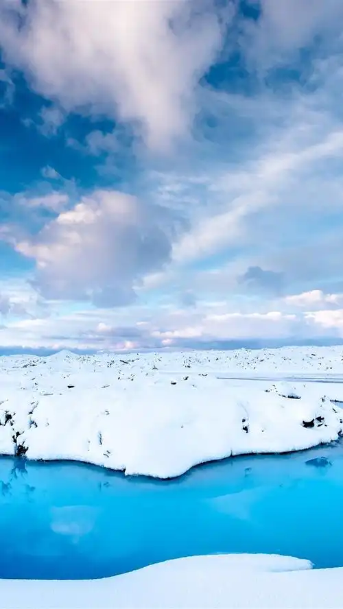 壁纸 冰岛,雪,蓝天,白云 3840x2160 uhd 4k 高清壁纸, 图片, 照片