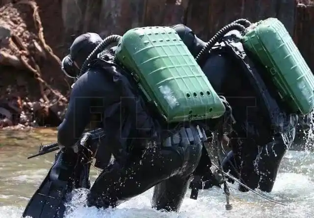 所谓"蛙人",是指经过特殊的潜水训练,装备潜水设施,执行水下侦查,爆破