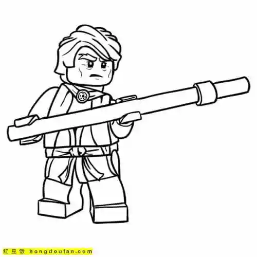 孩子们最喜欢的幻影忍者乐高大电影涂色图片-红豆饭小学生简笔画大全