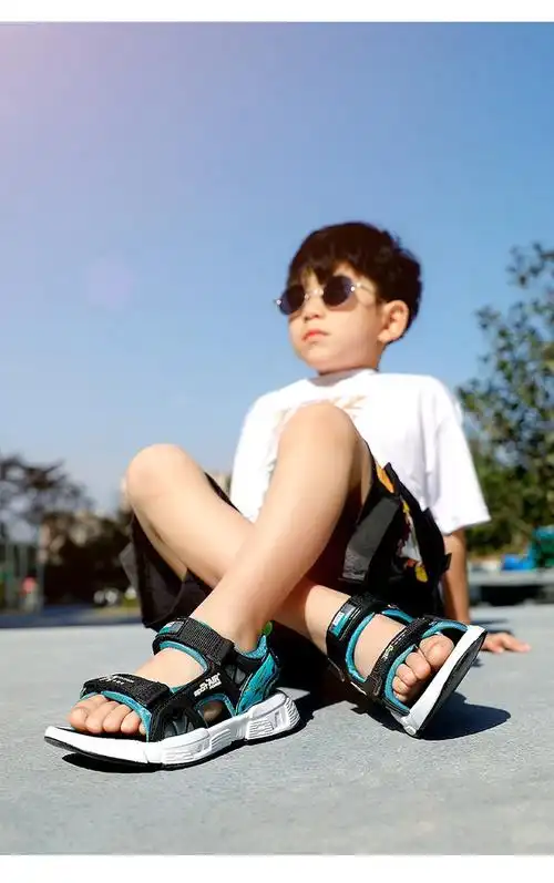 男童胖脚宽肥凉鞋夏款8男孩9中大童10大码12中学生沙滩鞋15岁41码品质