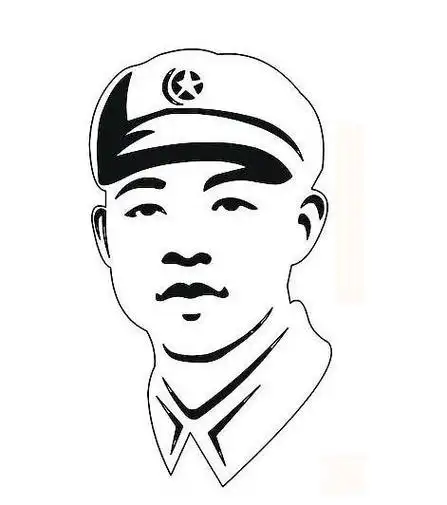 雷锋画像幻儿园简笔画头像