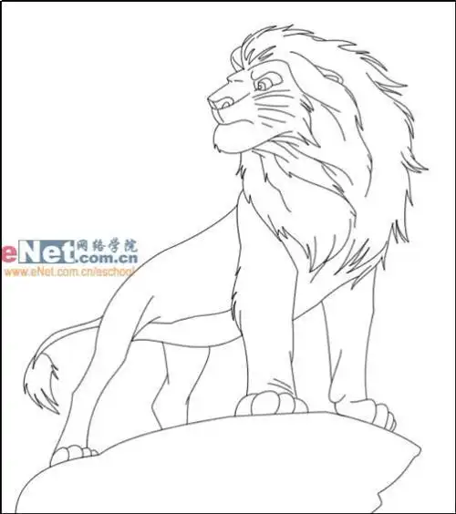 狮子王辛巴小狮子王简笔画狮子王辛巴素描狮子王动画涂色卡108p狮子王