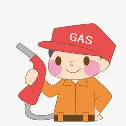 卡通加油站服务员