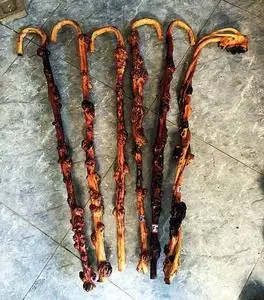 云南黑果树黑果木拐杖拐棍木雕天然树瘤原生态根艺木艺手杖6