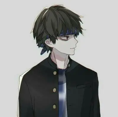 动漫头像男半脸