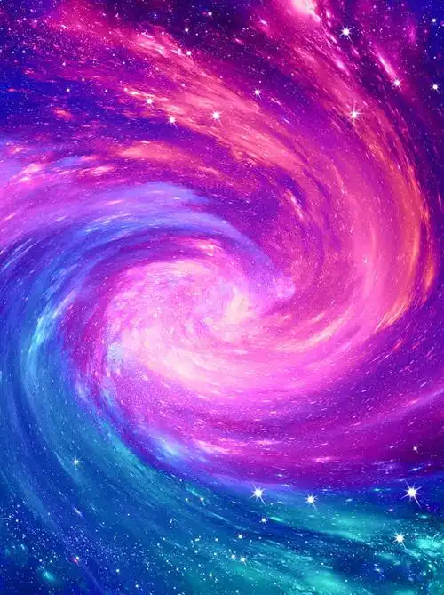 唯美系类漩涡扭曲星空梦幻星河背景