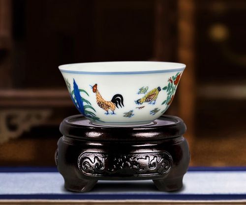 斗彩鸡缸杯明成化仿古手绘陶瓷功夫茶具单杯景镇主人杯用茗杯 仿明成