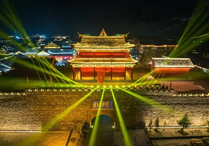 御3无人机与尼康z9齐上阵流光溢彩的松潘古城