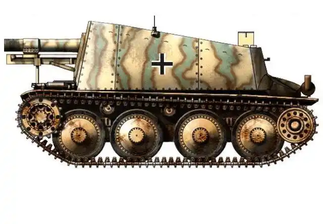150mm sig33(sf) auf 38(t) bison野牛自行重步兵炮   德国人大量使用