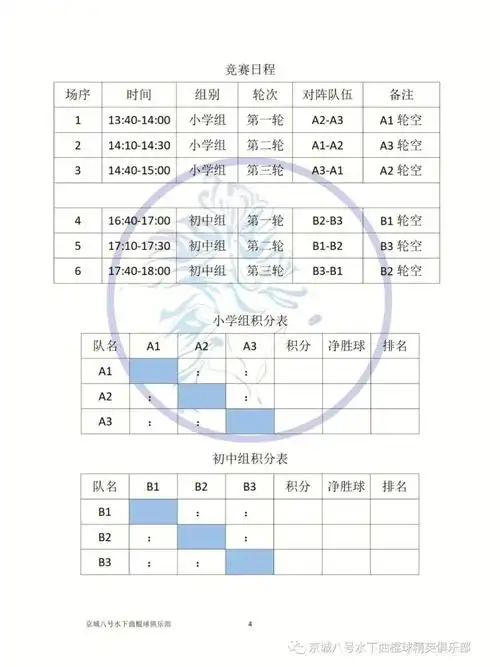 2022青少年水下曲棍球对抗赛
